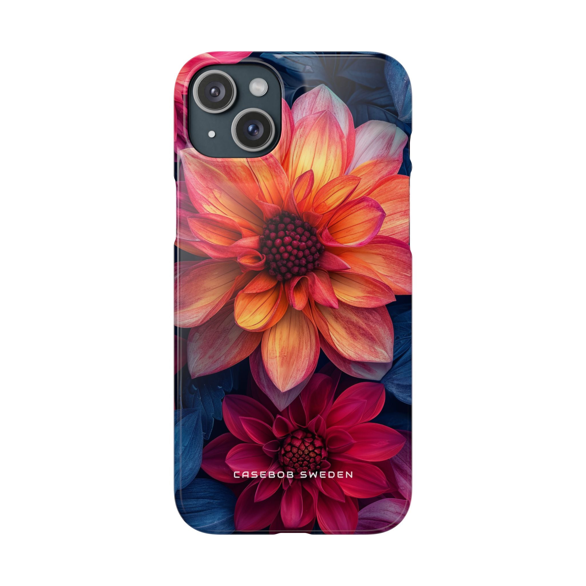 Fiery Bloom Harmony iPhone 15 - Slim Phone Case