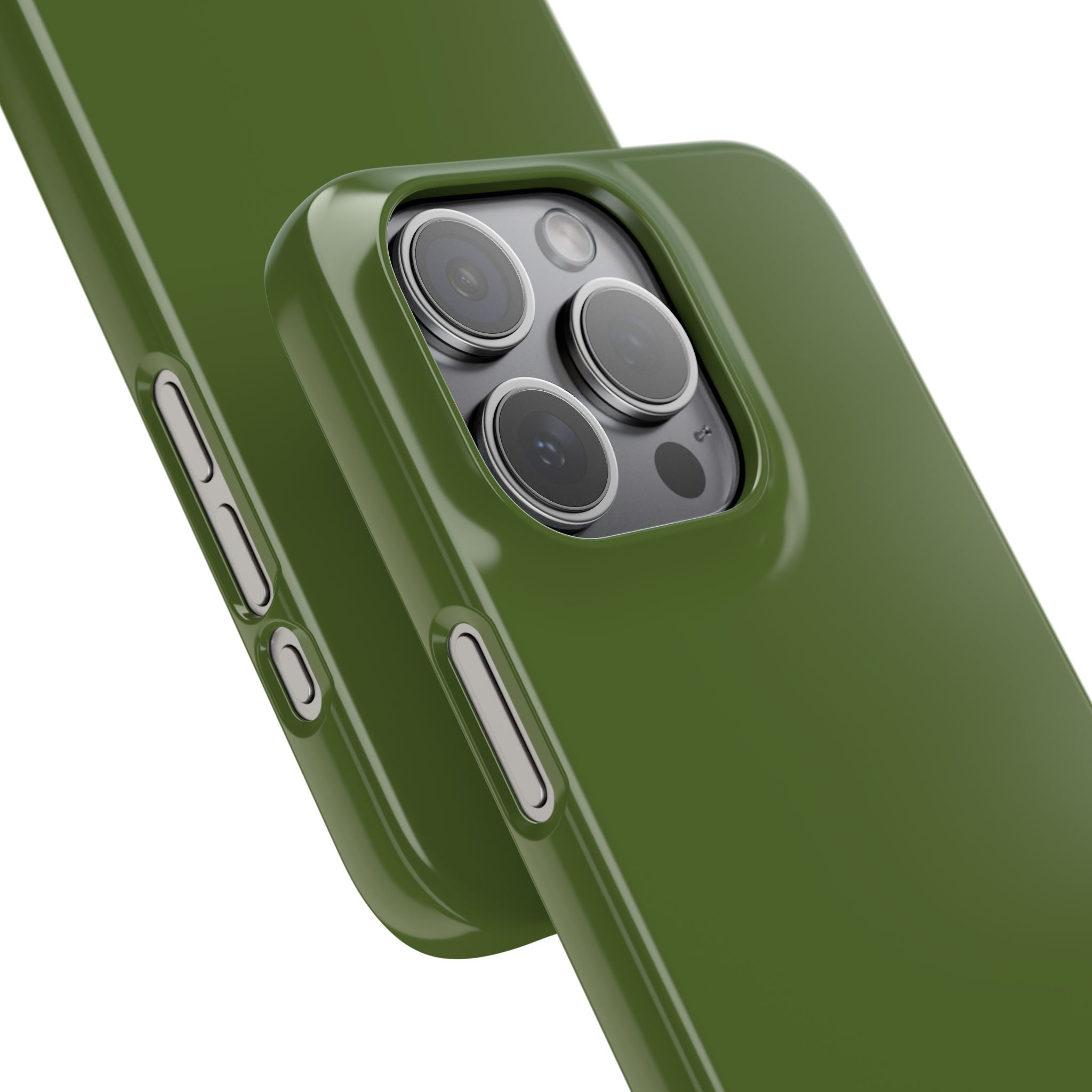 Dark Olive Green iPhone 15 - Slim Phone Case