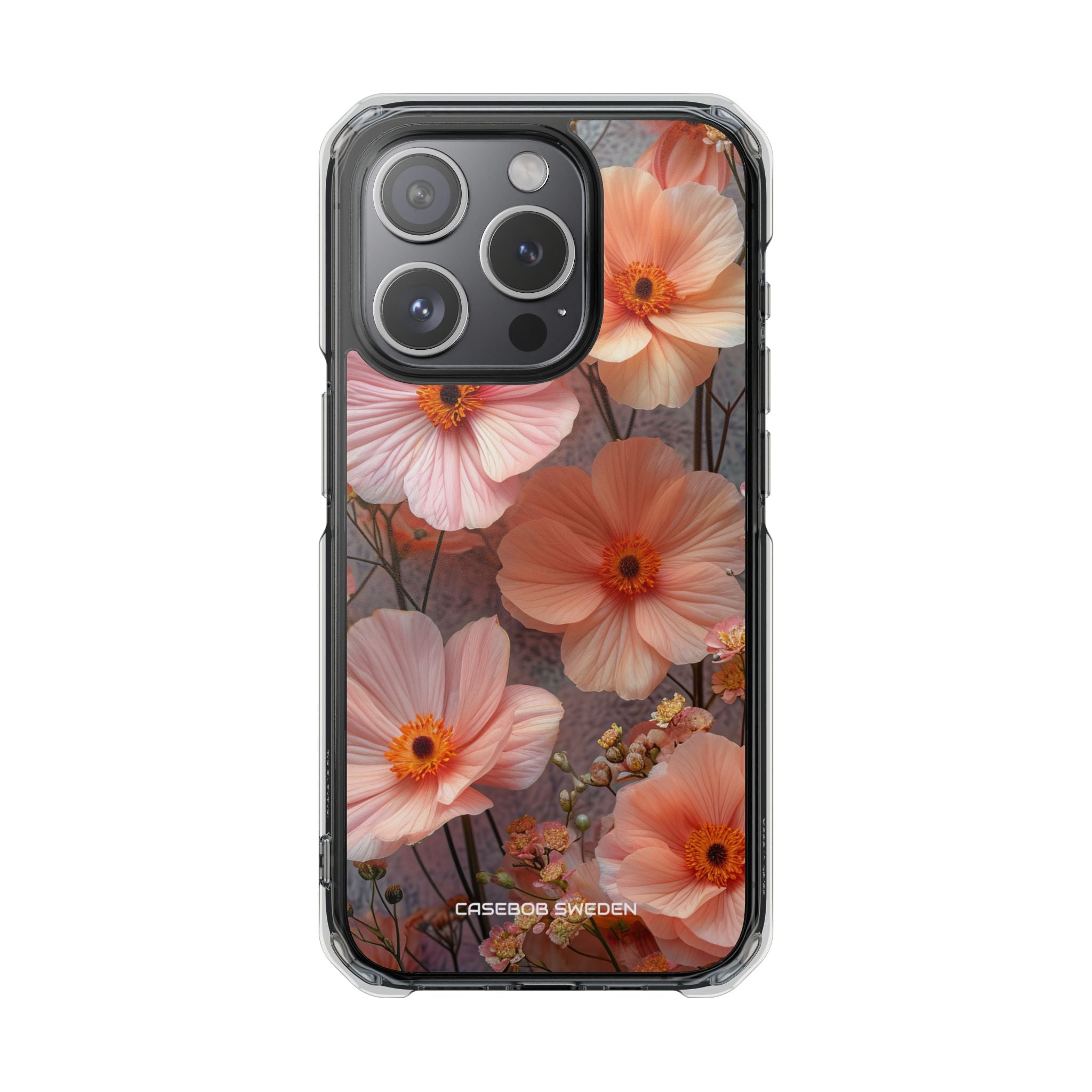 Serene Botanical Blooms - Clear Impact iPhone 15 Phone Case