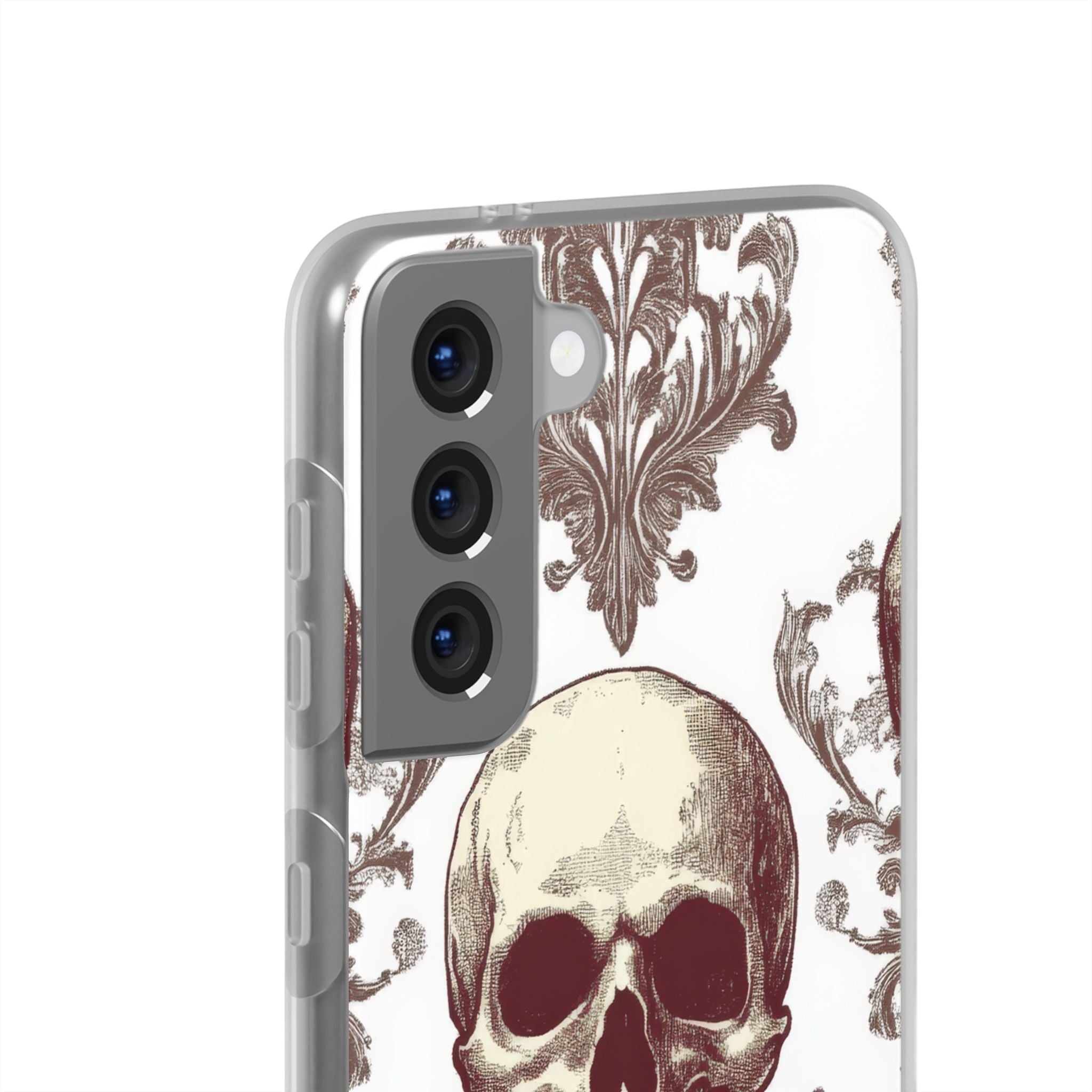 Gothic Skulls and Ornate Foliage Samsung S21 - Flexi Phone Case