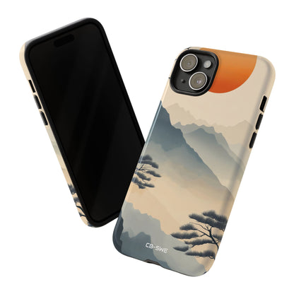 Mountains Embrace Sun - iPhone Case
