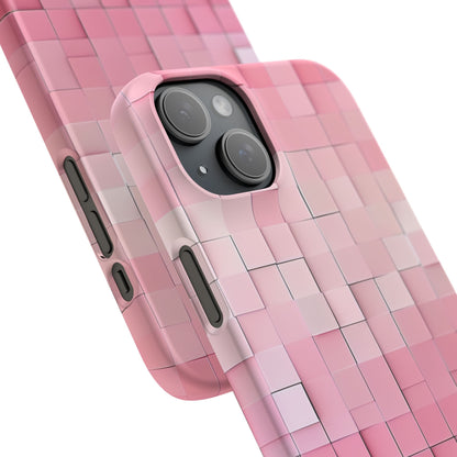 Gradient Pink Mosaic iPhone 15 - Slim Phone Case