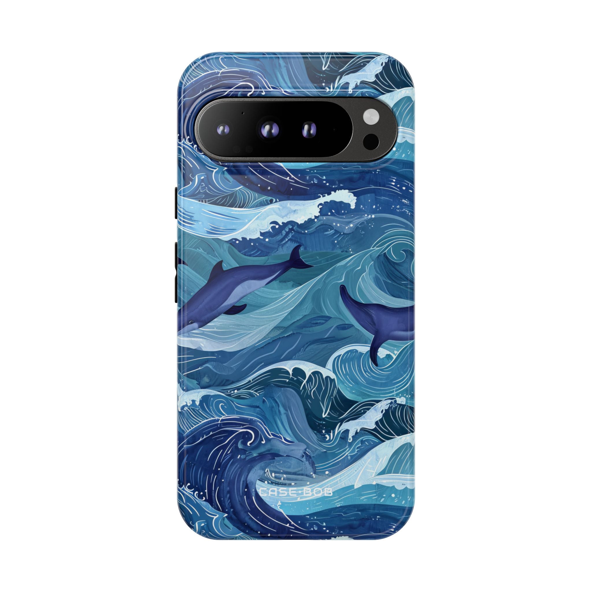 Dolphin Waves Google Pixel 9 Pro XL Case - Tough