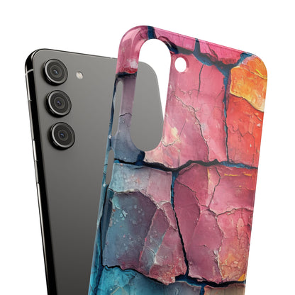 Cracked Earth Mosaic - Slim Samsung S23 Phone Case