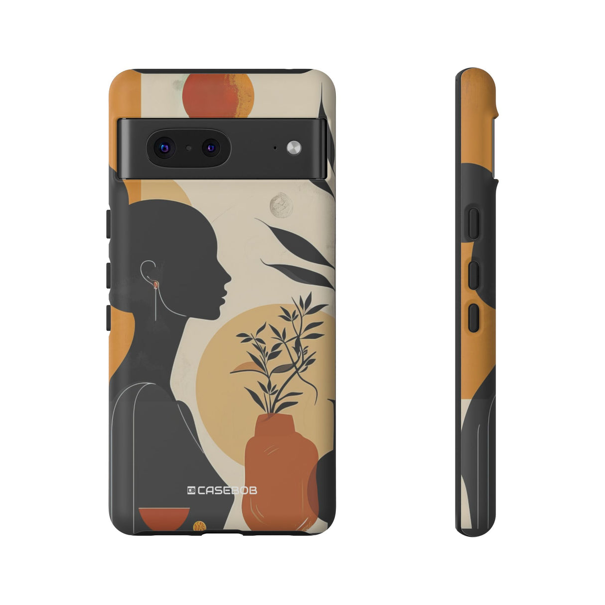 Modern Silhouette Tranquility | Protective Phone Case for Google Pixel