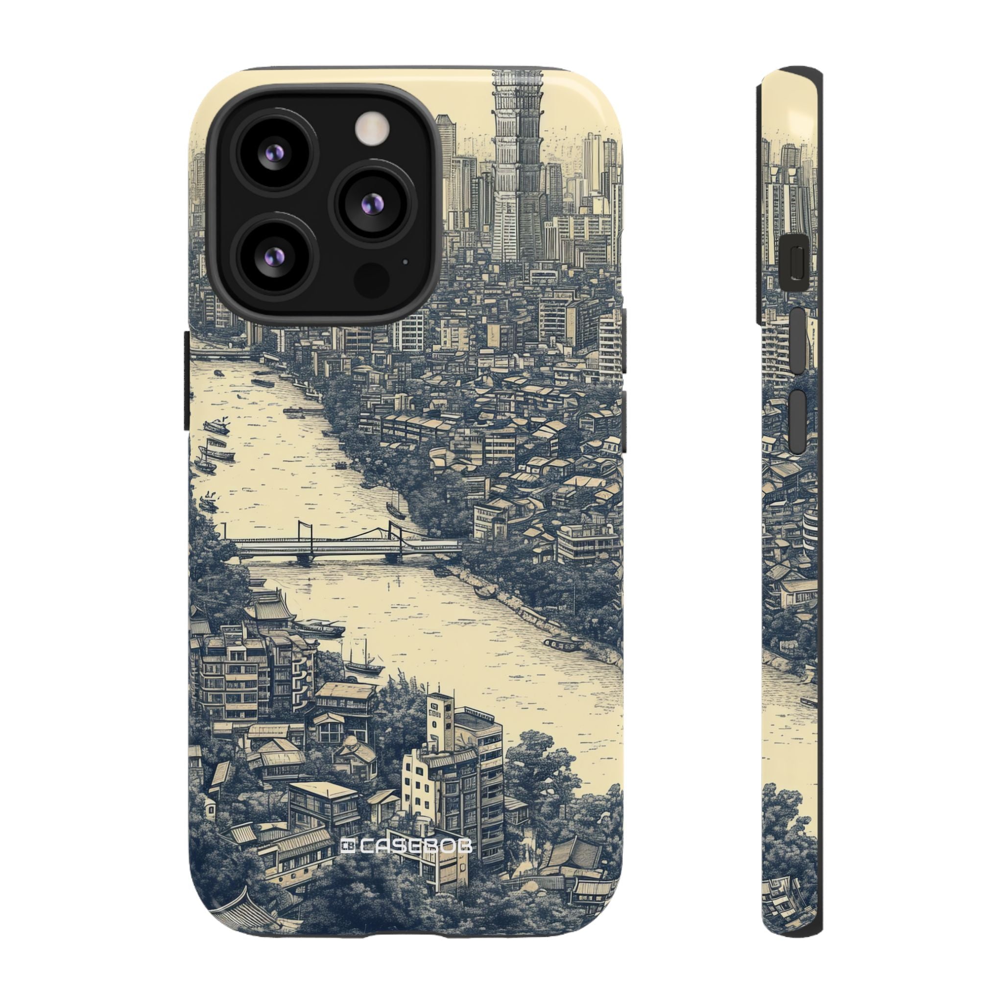 Nostalgic Metropolis | Protective Phone Case for iPhone