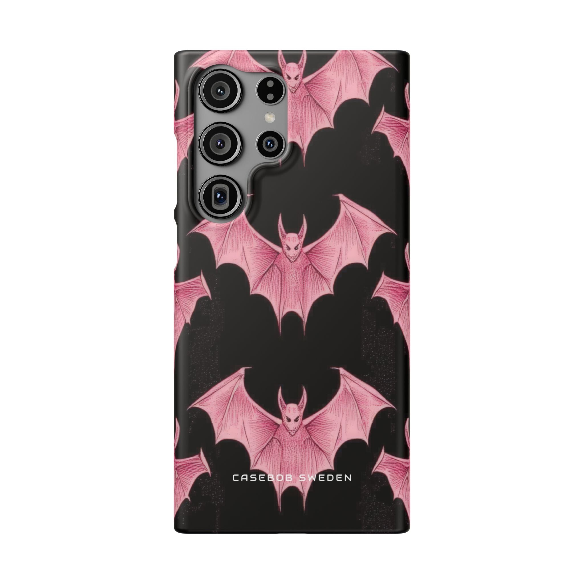 Gothic Pink Bats Aflame Samsung S23 - Slim Phone Case