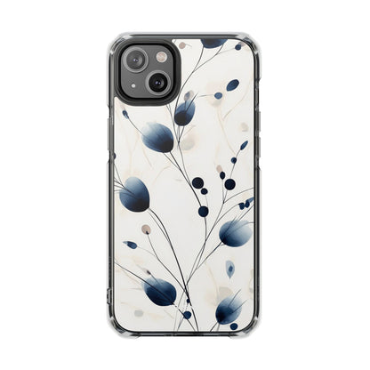Floral Harmony Blue iPhone Case - Impact