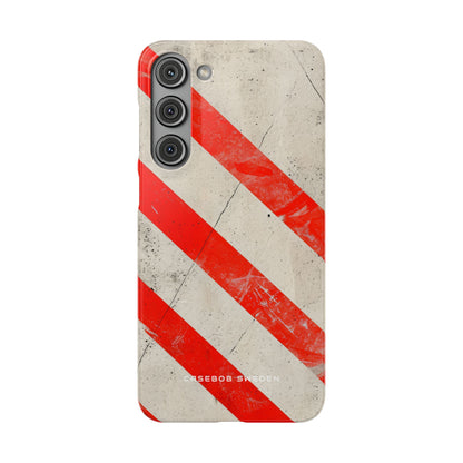 Striker Crimson Stripes Samsung S23 - Slim Phone Case