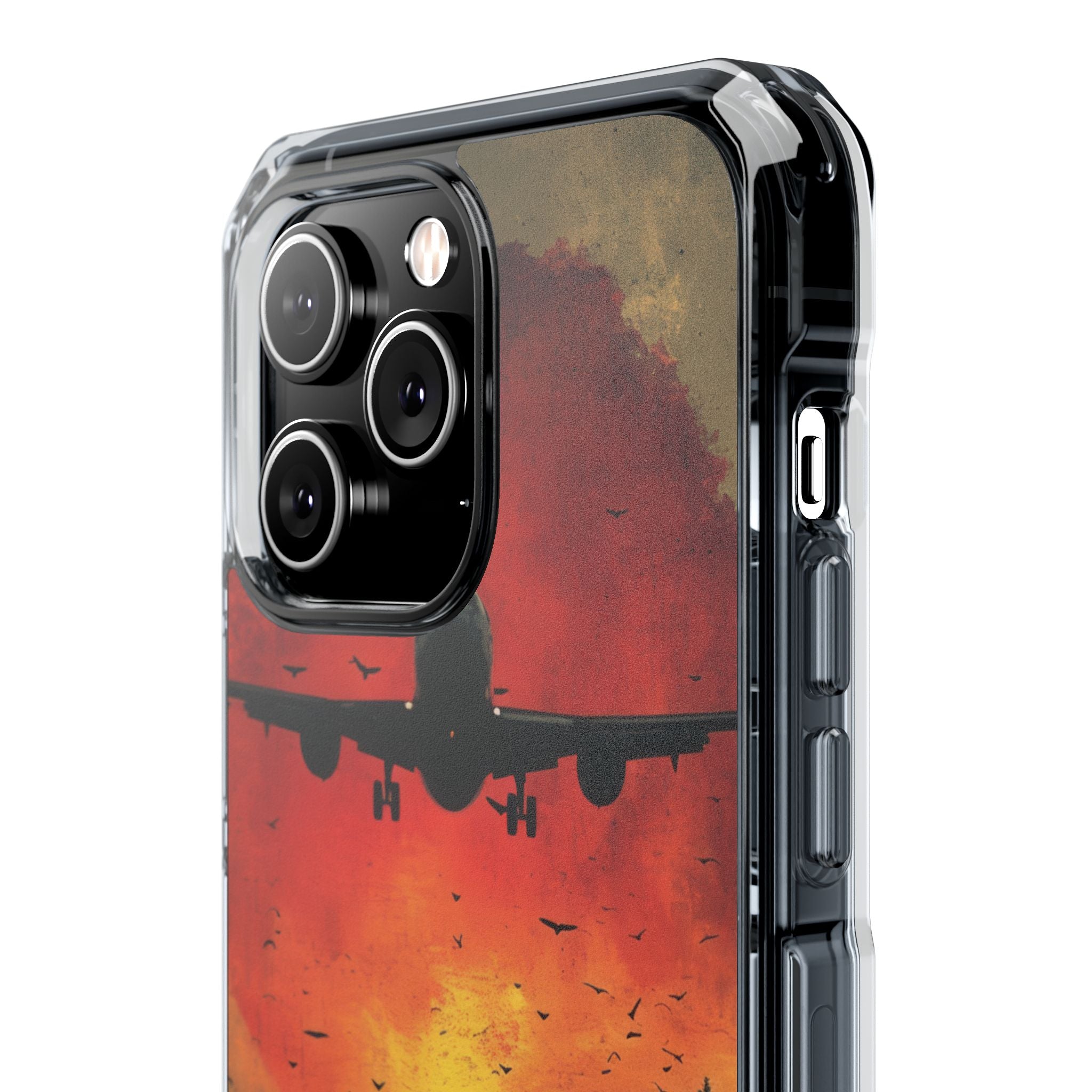 Crimson Sky Flight iPhone 14 - Impact Clear+