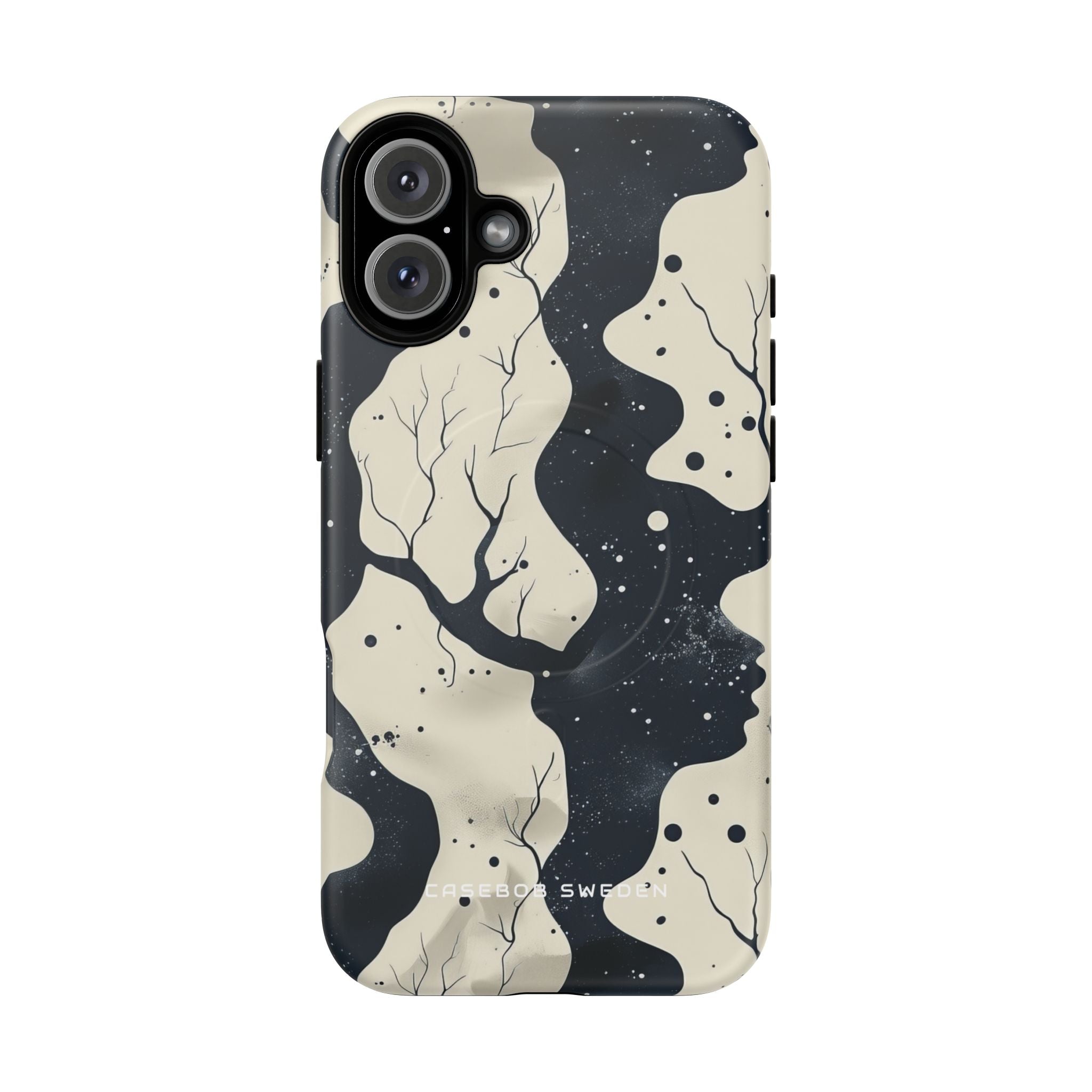 Organic Fluid Silhouettes with Cosmic Depth iPhone 16  Tough+ Phone Case