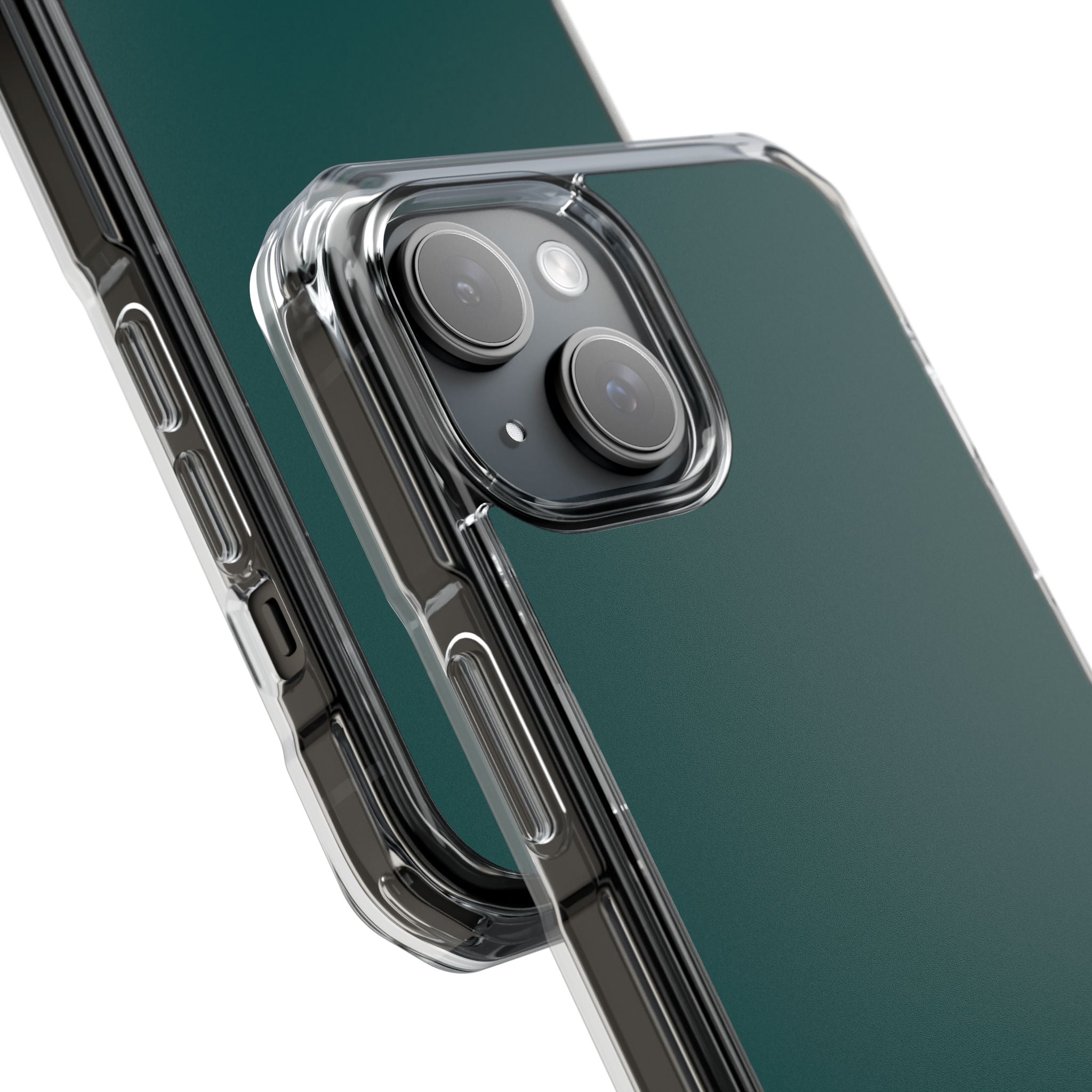 Deep Jungle Green - Clear Impact Case for iPhone