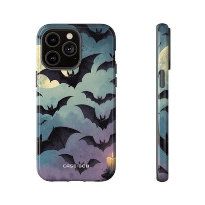 Glowing Bat Swarm iPhone 14 Pro Max Case - Tough