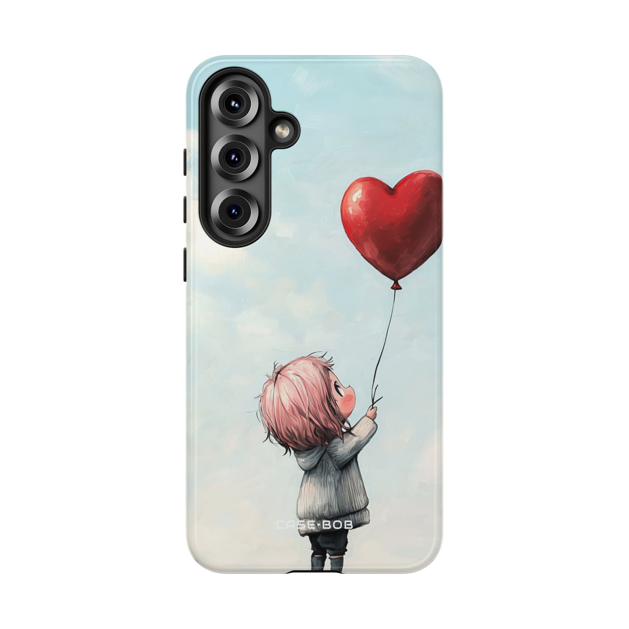 Heart Balloon Glow Samsung S25 Plus Case - Tough