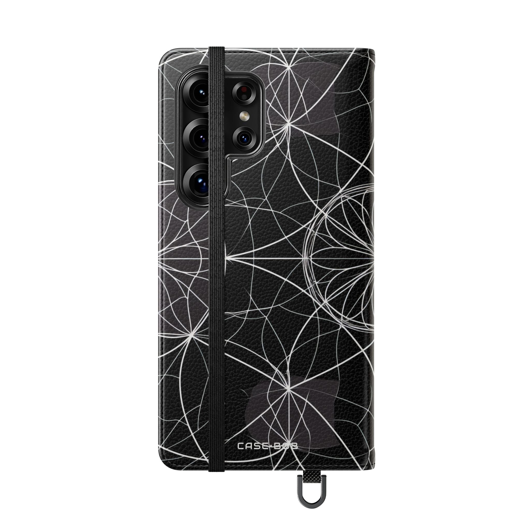 hvid mandala glans - Samsung S25 Ultra case - pung