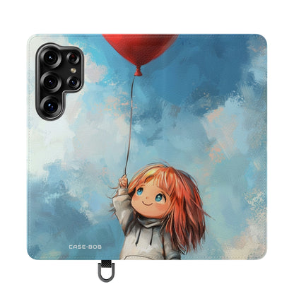 Heart Balloon Glow - Samsung S25 Ultra Case - Wallet