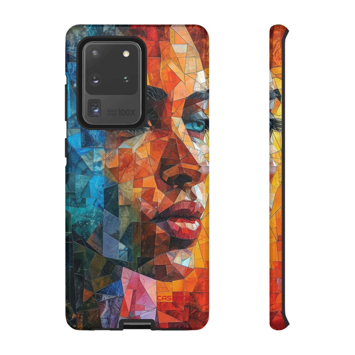 Geometric Fusion Lady - Protective Phone Case