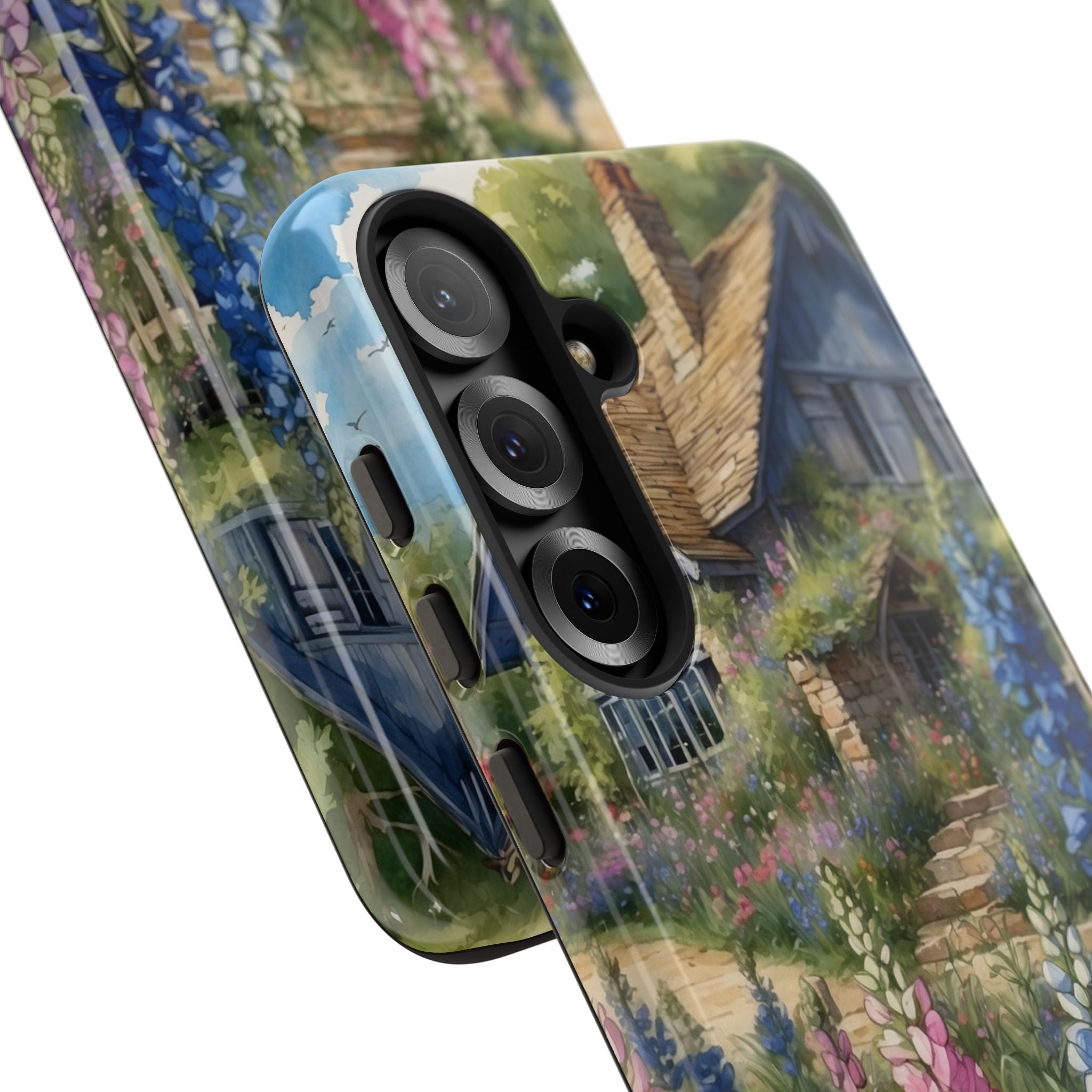 Cottage Surrounded Blossoms - Samsung Case