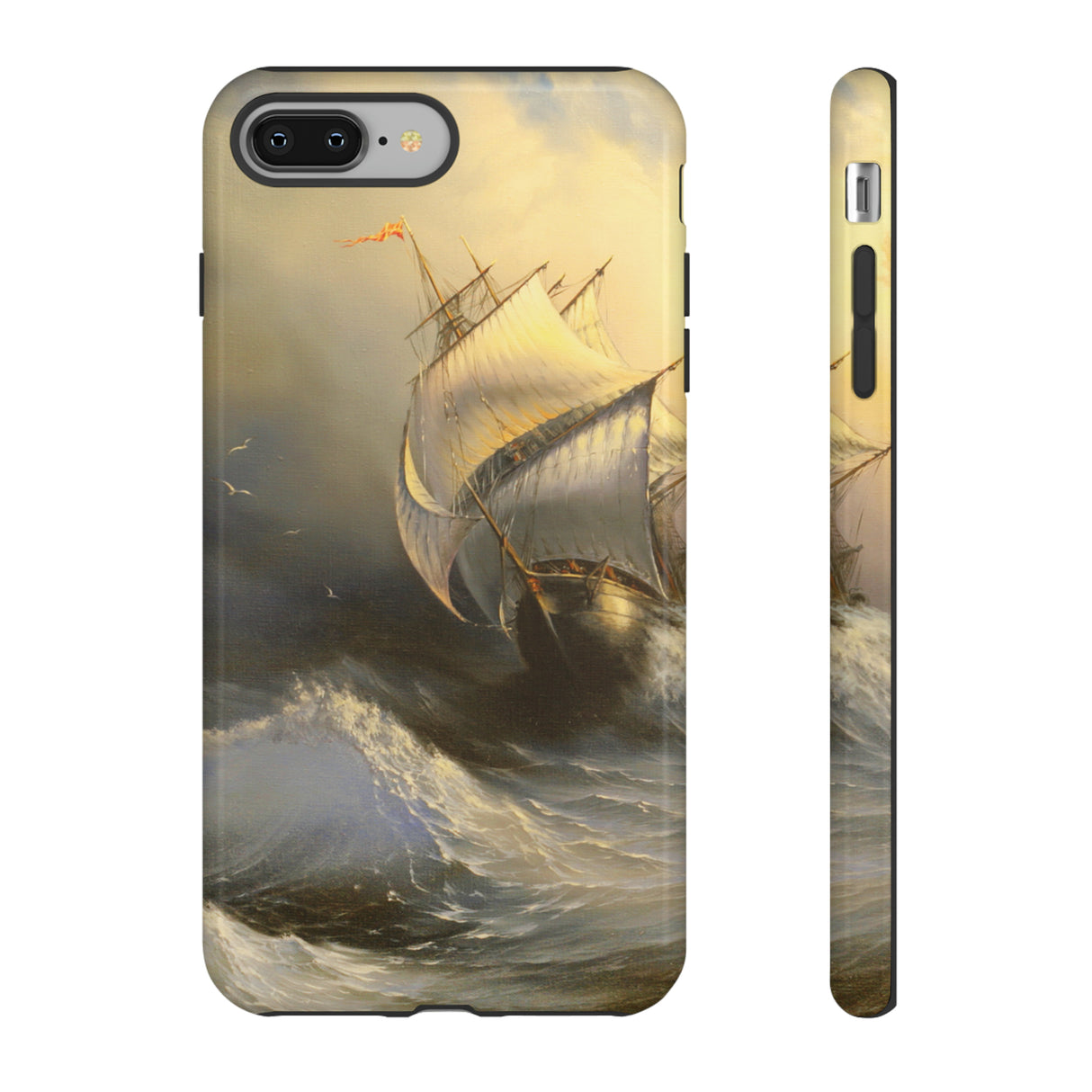 Oil painting - Ancient sailing vessel - Protective Phone Case