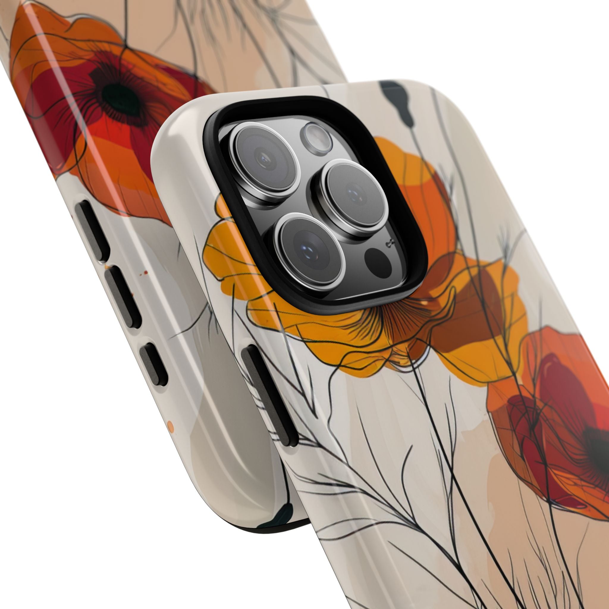Golden Bloom Dance iPhone 16 - Tough