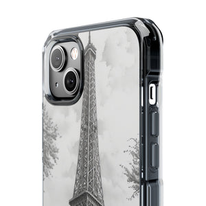 Parisian Monochrome Majesty – Handyhülle für iPhone (Clear Impact – Magnetisch)