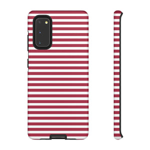 Crimson Stripes Flow - Samsung Case