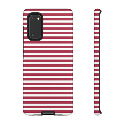 Crimson Stripes Flow - Samsung Case