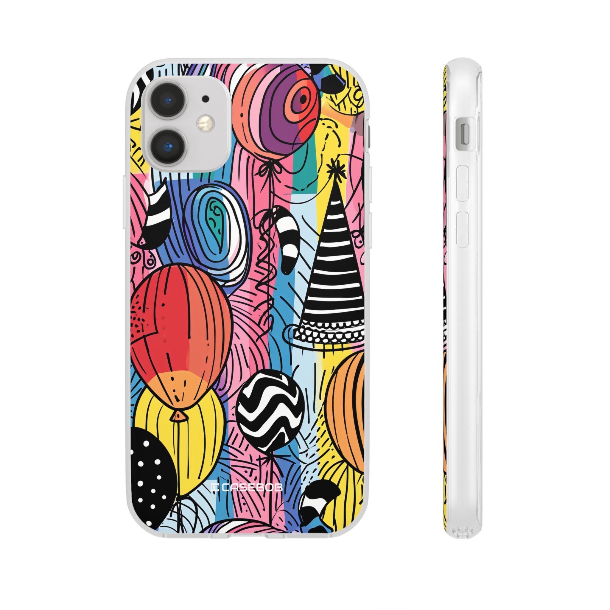 Vibrant Party Whimsy | Flexible Phone Case for iPhone