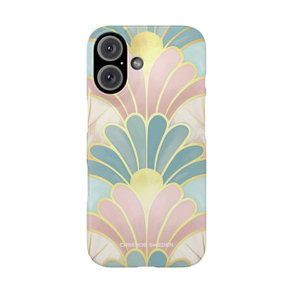 Pastel Deco Elegance - Slim iPhone 16 Phone Case