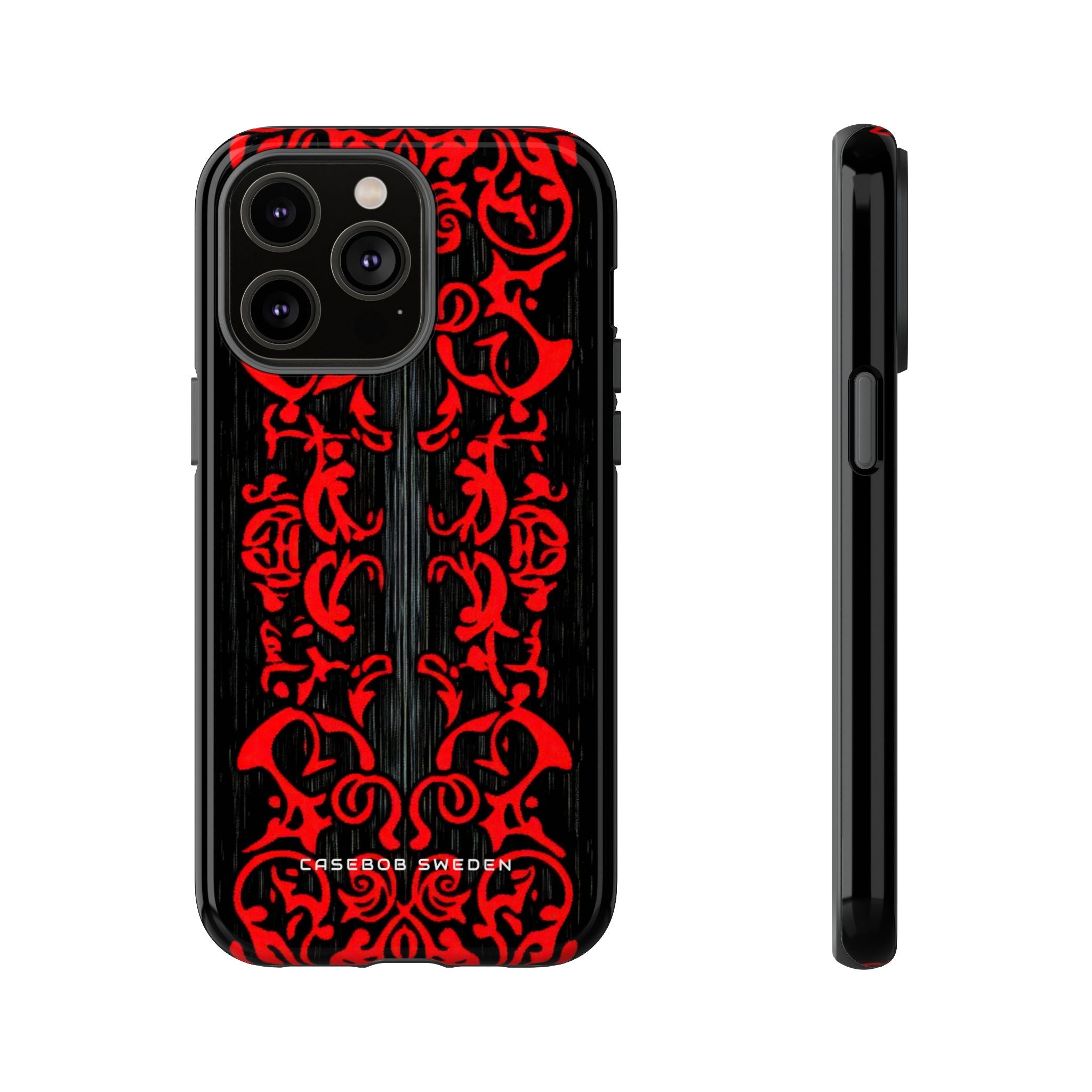 Gothic Crimson Symmetry iPhone 14 - Tough Phone Case