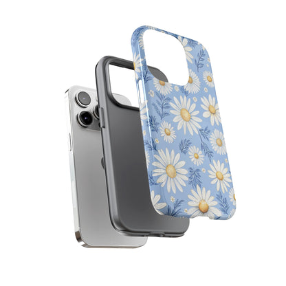 Daisies On Blue - iPhone Case