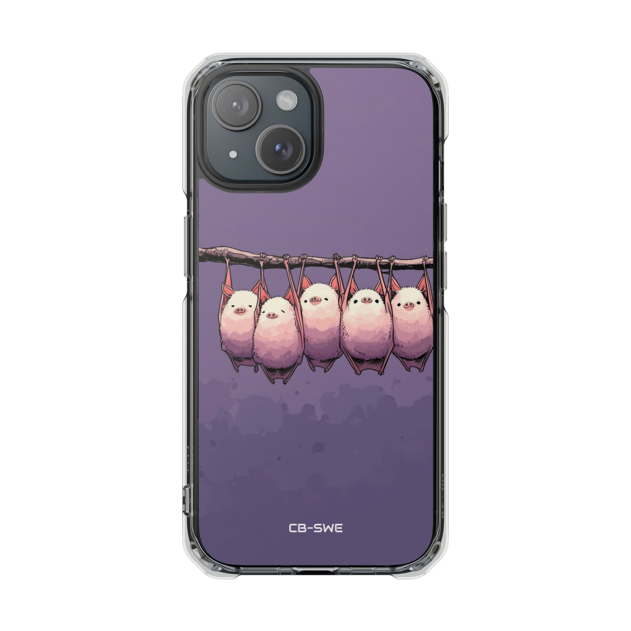 Bats Hang Playfully iPhone Case - Impact