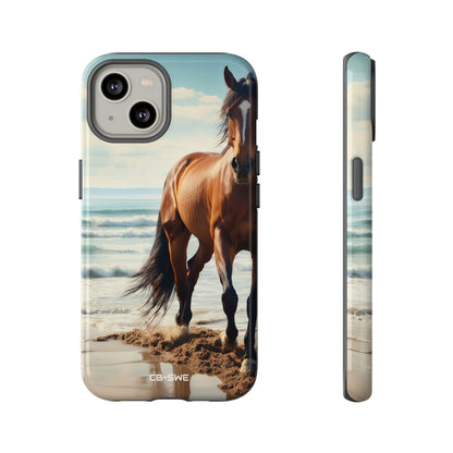 Horse Gallops Shoreline - iPhone Case