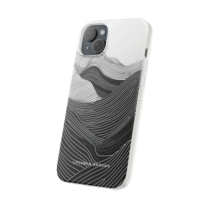 Undulating Horizon Waves iPhone 15 - Flexi Phone Case