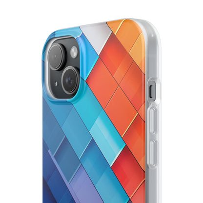 Vibrant GeoFlow iPhone 15 - Flexi Phone Case