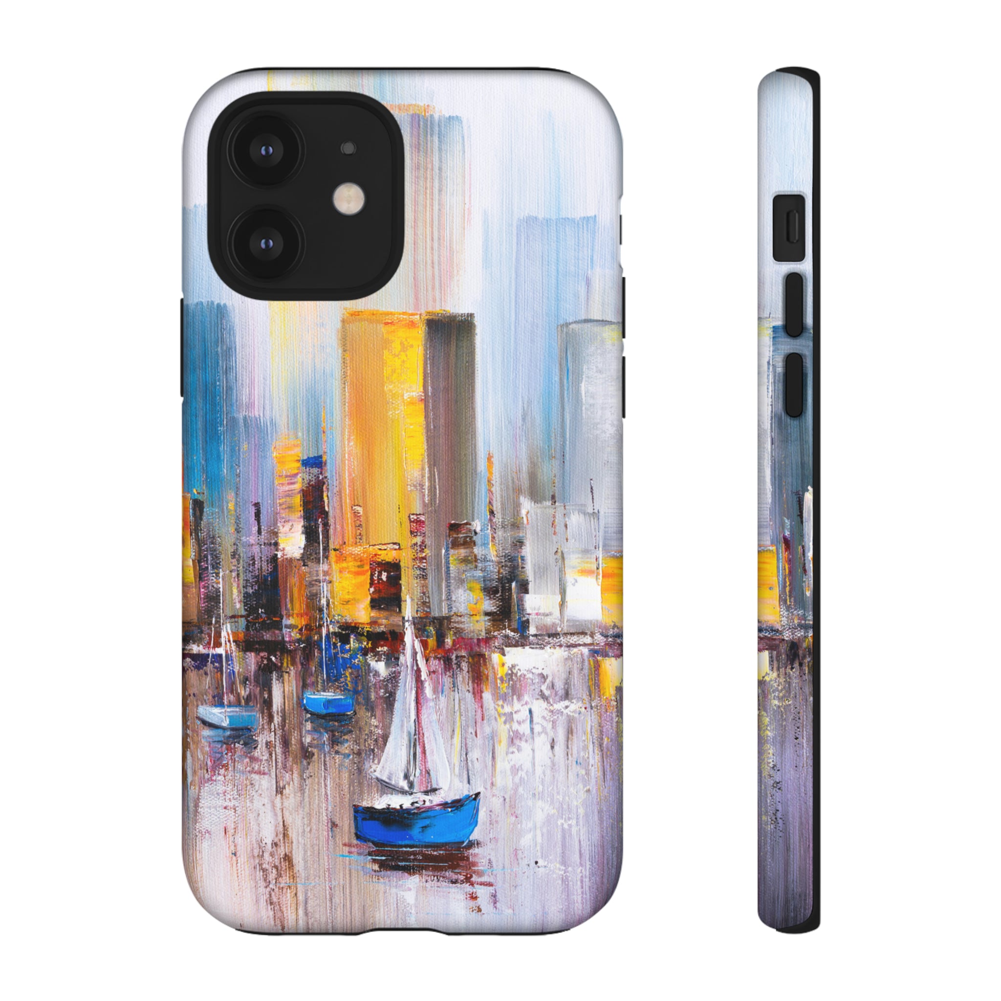 Oil Painting - Manhattan Bay - Protective Phone Case