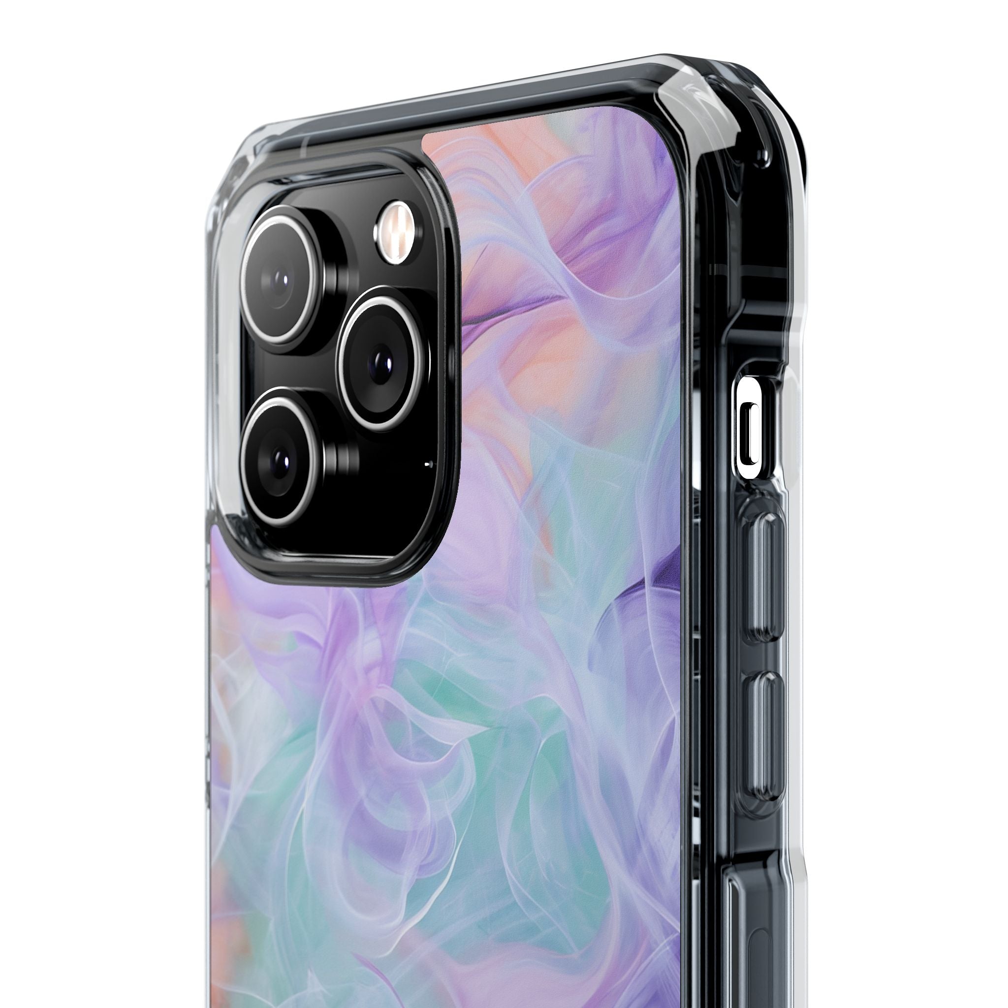 Purple Peach Whirl - Clear Impact iPhone 14 Phone Case