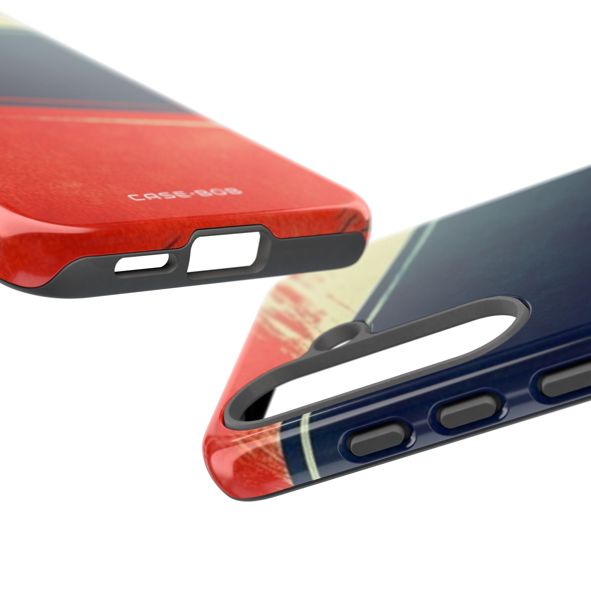 Blue Diagonal Motion Samsung S25 Case - Tough