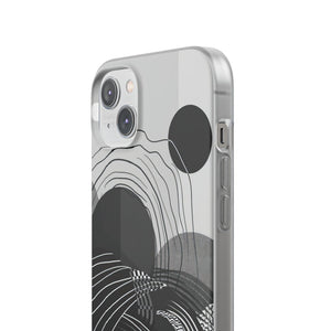 Monochrome Dynamics | Flexible Phone Case for iPhone