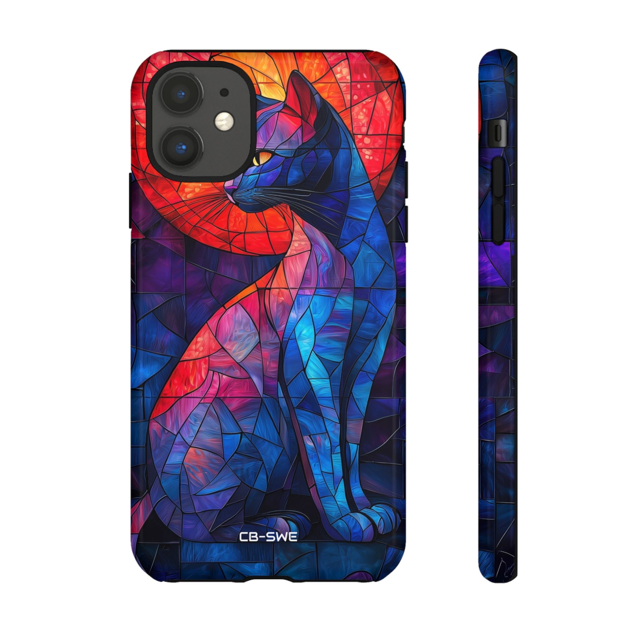 Cat Silhouettes Glow - iPhone Case