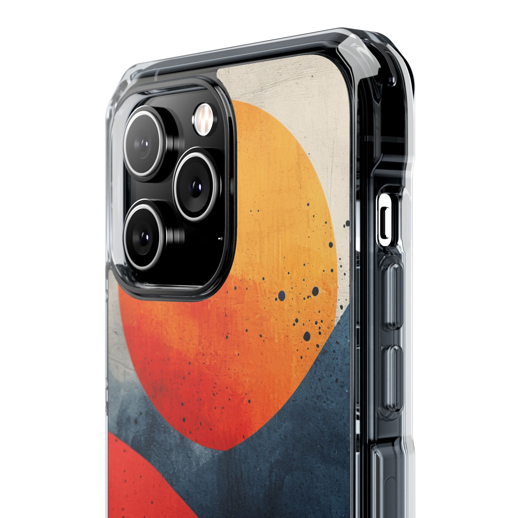 Sunburst Waves - Clear Impact iPhone 14 Phone Case