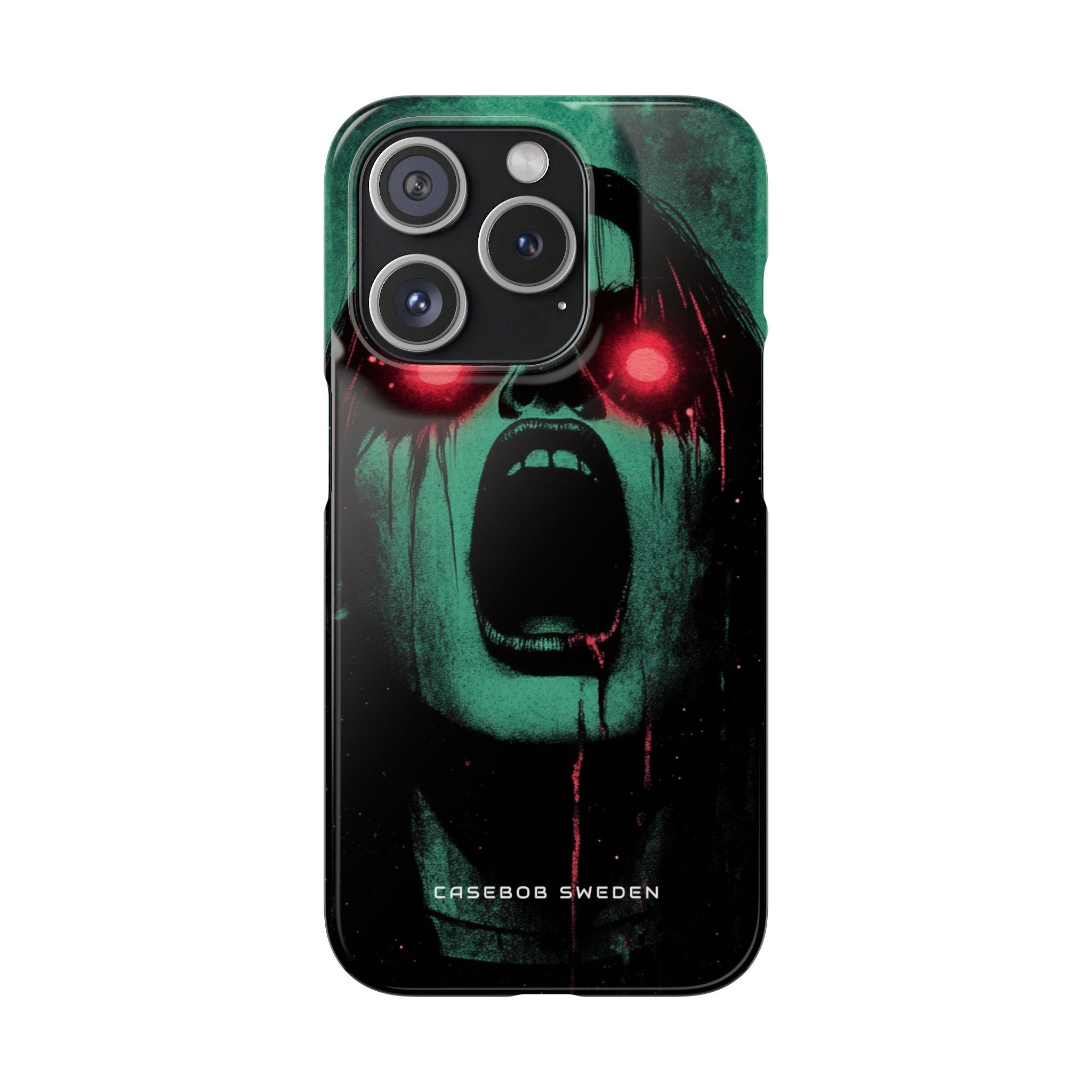 Haunting Glow of Gothic Eyes iPhone 15 - Slim Phone Case