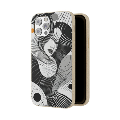 Fluid Noir Rhythm | Biodegradable Phone Case