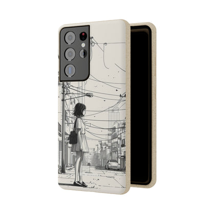 Urban Solitude Sketch | Biodegradable Phone Case