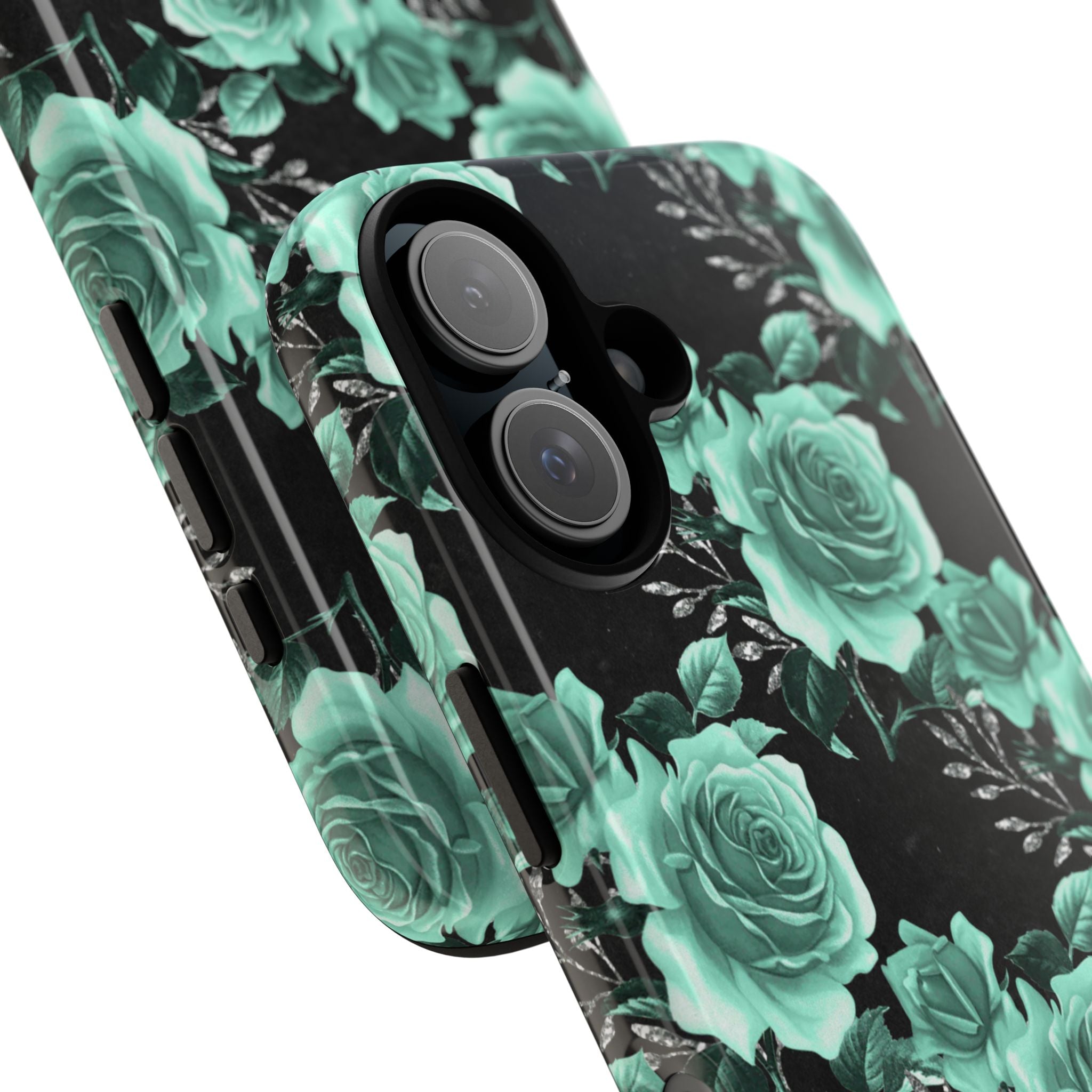 Turquoise Rose Symphony - iPhone Case