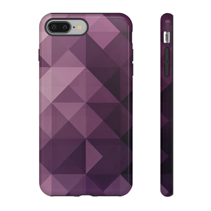 Purple Fade Squares - Protective Phone Case