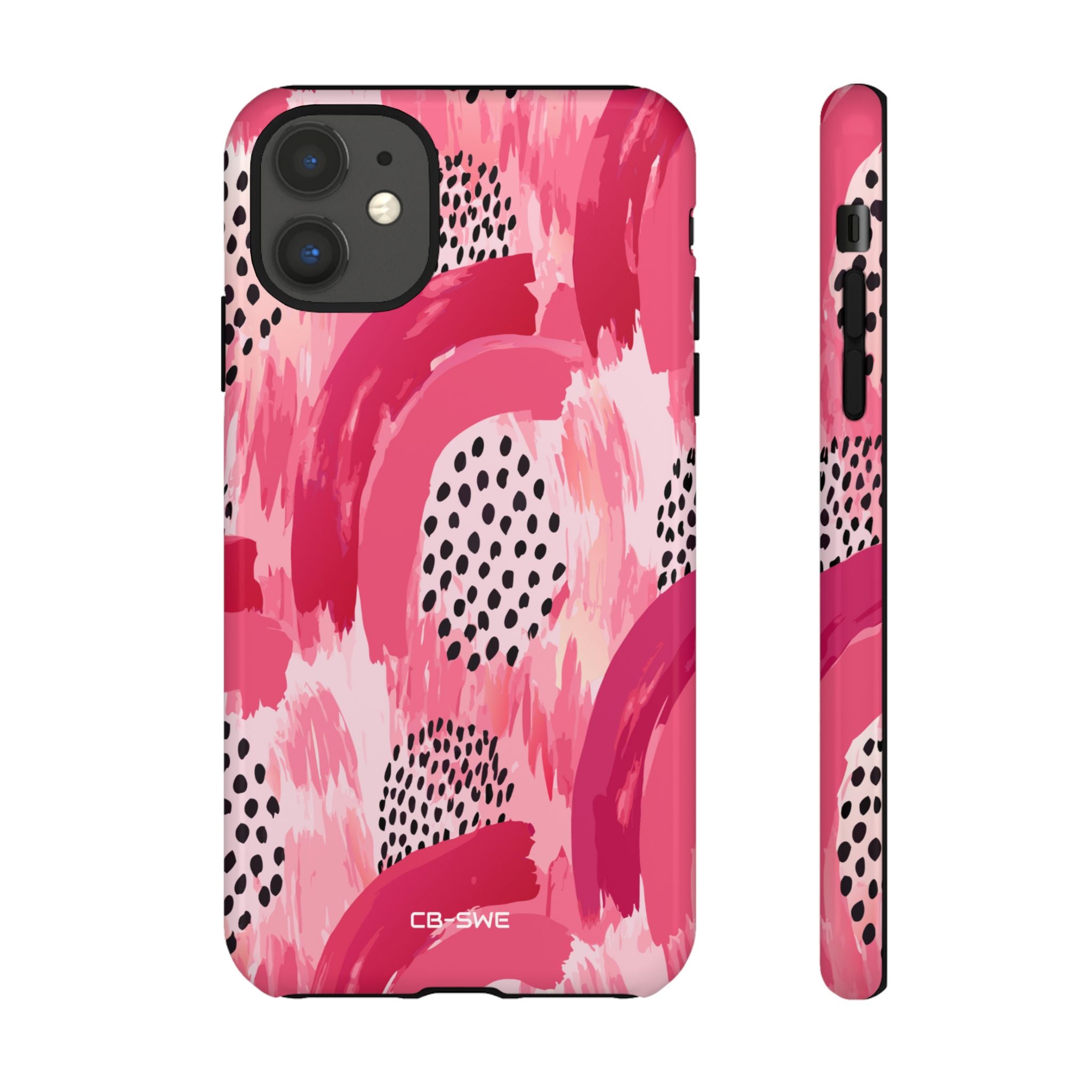 Vibrant Brushwork Dance - iPhone Case