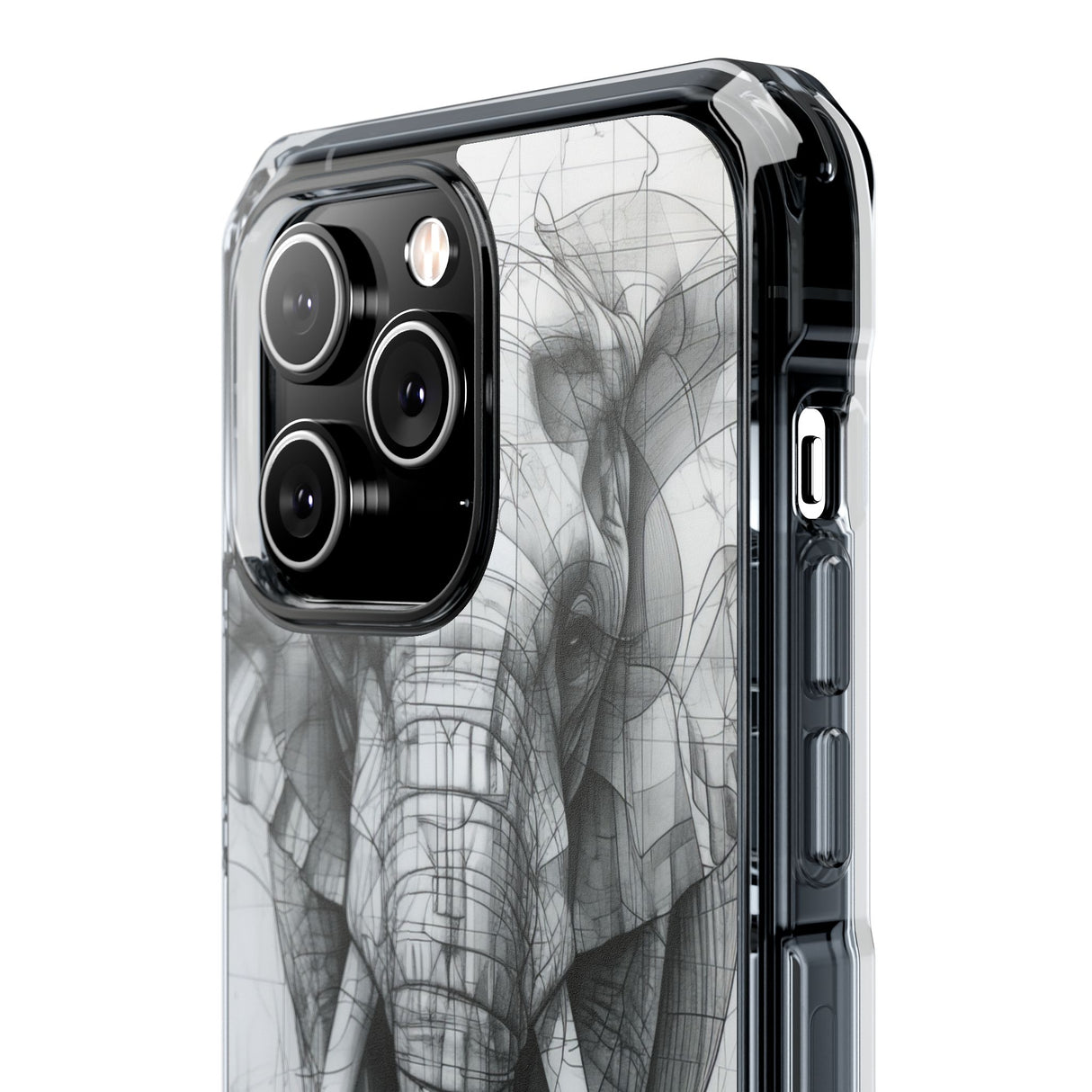 Technic Elephant - Phone Case for iPhone (Clear Impact - Magnetic)