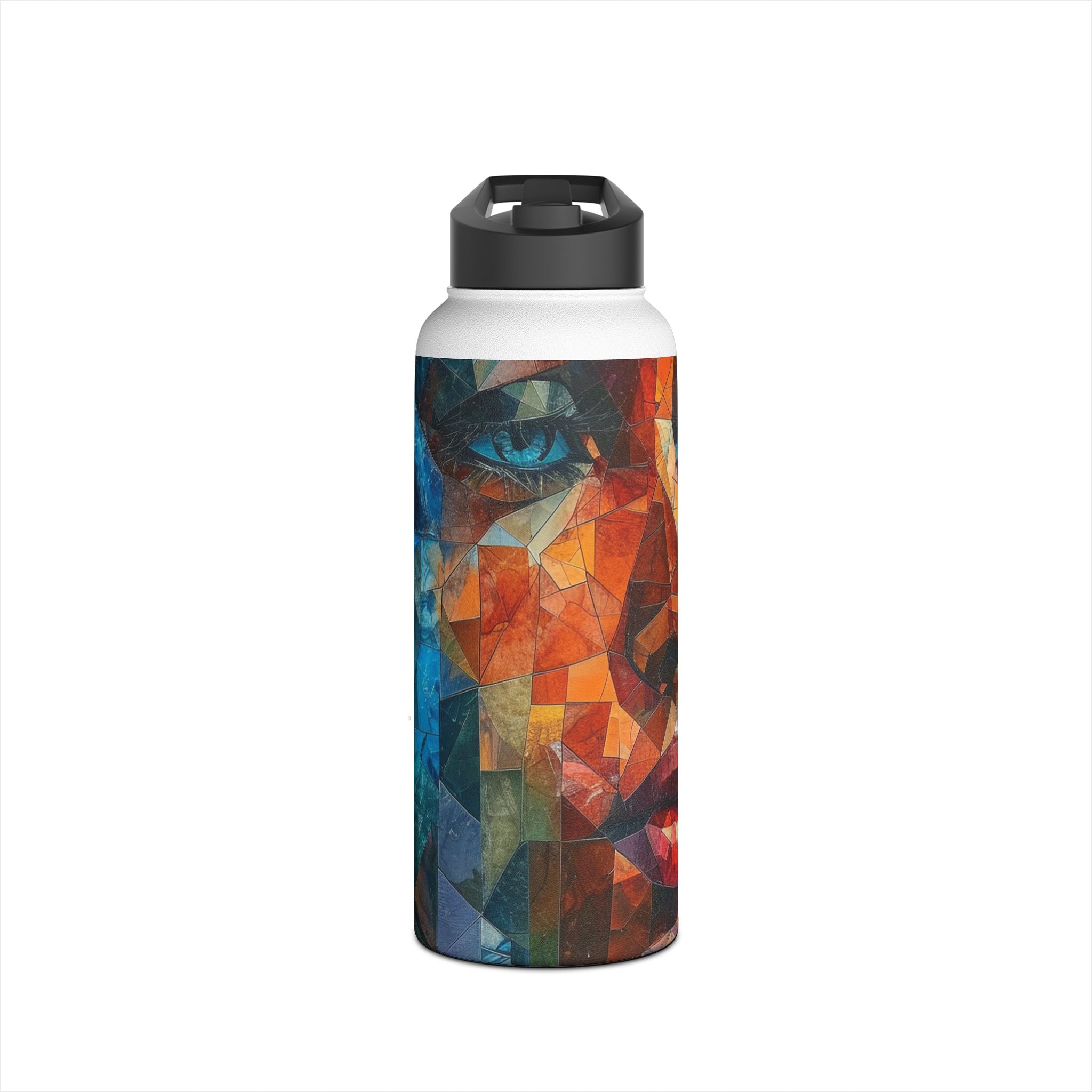 Mosaic Gaze Blue - Stainless Steel Water Bottle