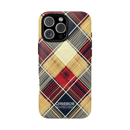 Plaid Diamond Tapestry iPhone 16 - Tough+